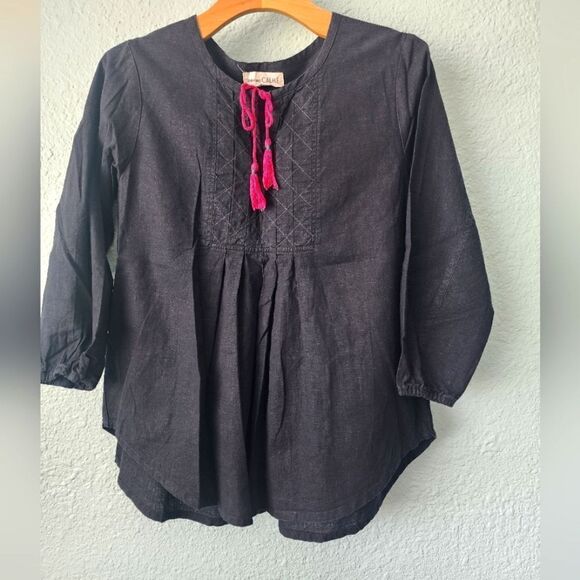 Johnny Was CALME Bohemian peaseant coastal blouse - Picture 1 of 9